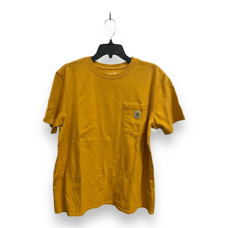 Top Short Sleeve Basic By Carhartt In Yellow, Size: Xl