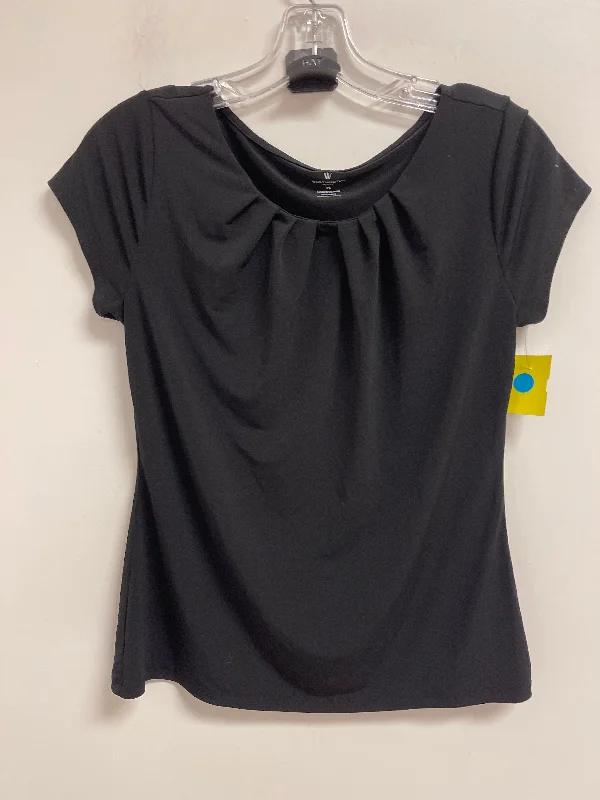 Top Short Sleeve Basic By Worthington In Black, Size: S