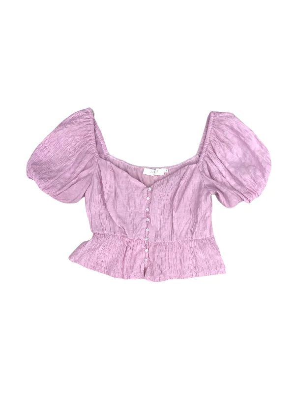 Top Short Sleeve By Astr The Label In Pink, Size: M