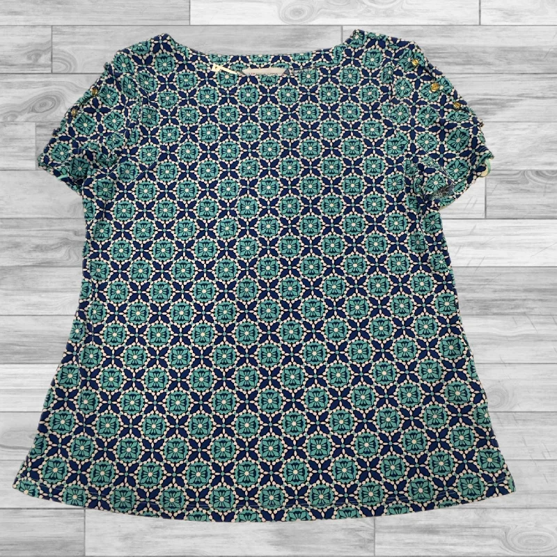 Top Short Sleeve By Liz Claiborne In Blue, Size: S