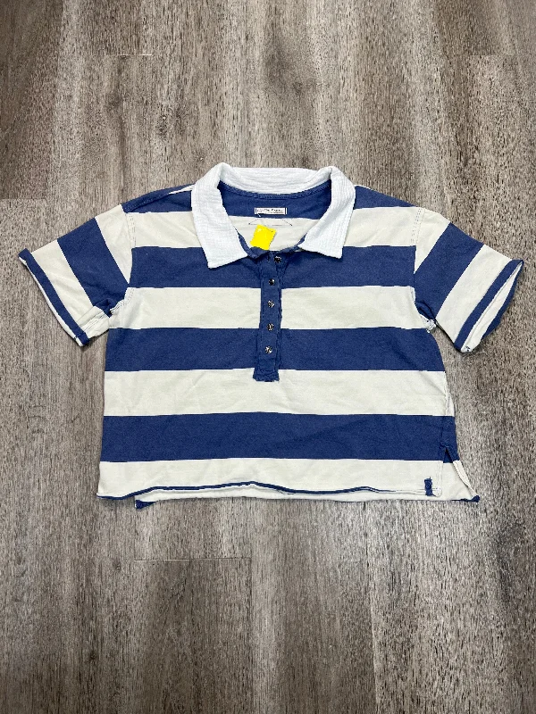 Top Short Sleeve By We The Free In Striped Pattern, Size: M