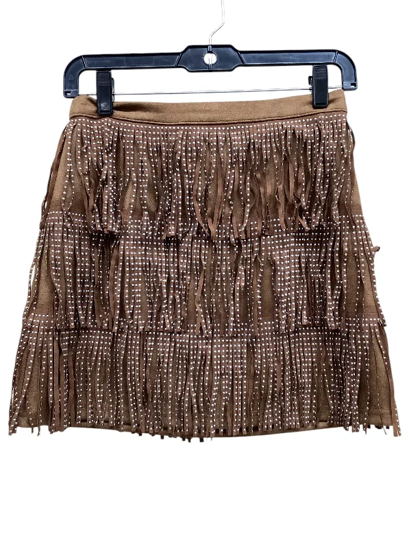 Skirt Mini & Short By Miami In Brown, Size: S